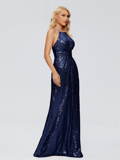 Mary Halter Hourglass Sequins Bridesmaid Dress