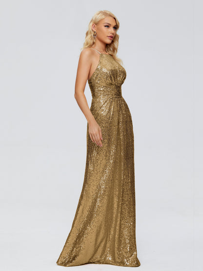Mary Halter Hourglass Sequins Bridesmaid Dress