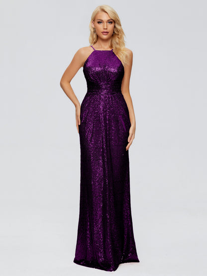 Mary Halter Hourglass Sequins Bridesmaid Dress
