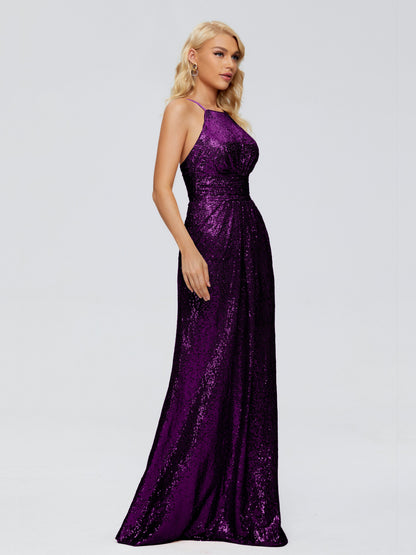 Mary Halter Hourglass Sequins Bridesmaid Dress