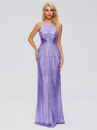 Mary Halter Hourglass Sequins Bridesmaid Dress