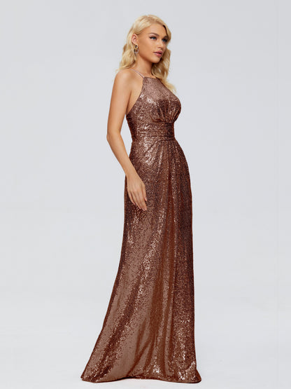 Mary Halter Hourglass Sequins Bridesmaid Dress
