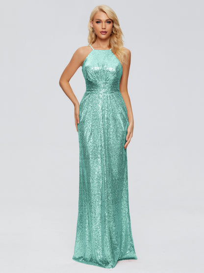 Mary Halter Hourglass Sequins Bridesmaid Dress