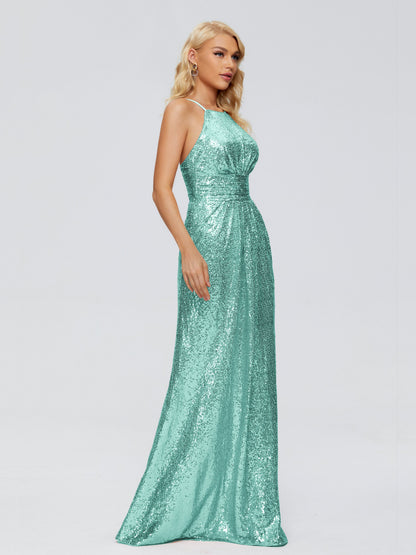 Mary Halter Hourglass Sequins Bridesmaid Dress