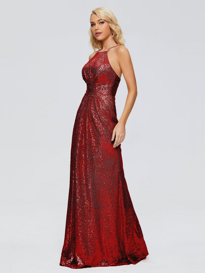 Mary Halter Hourglass Sequins Bridesmaid Dress