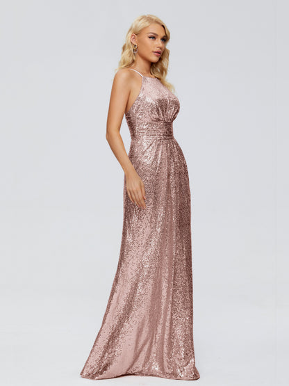Mary Halter Hourglass Sequins Bridesmaid Dress