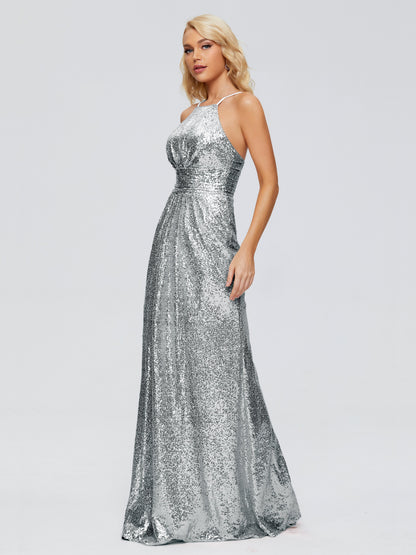 Mary Halter Hourglass Sequins Bridesmaid Dress