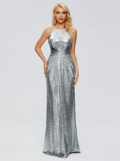 Mary Halter Hourglass Sequins Bridesmaid Dress