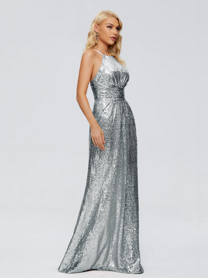 Mary Halter Hourglass Sequins Bridesmaid Dress