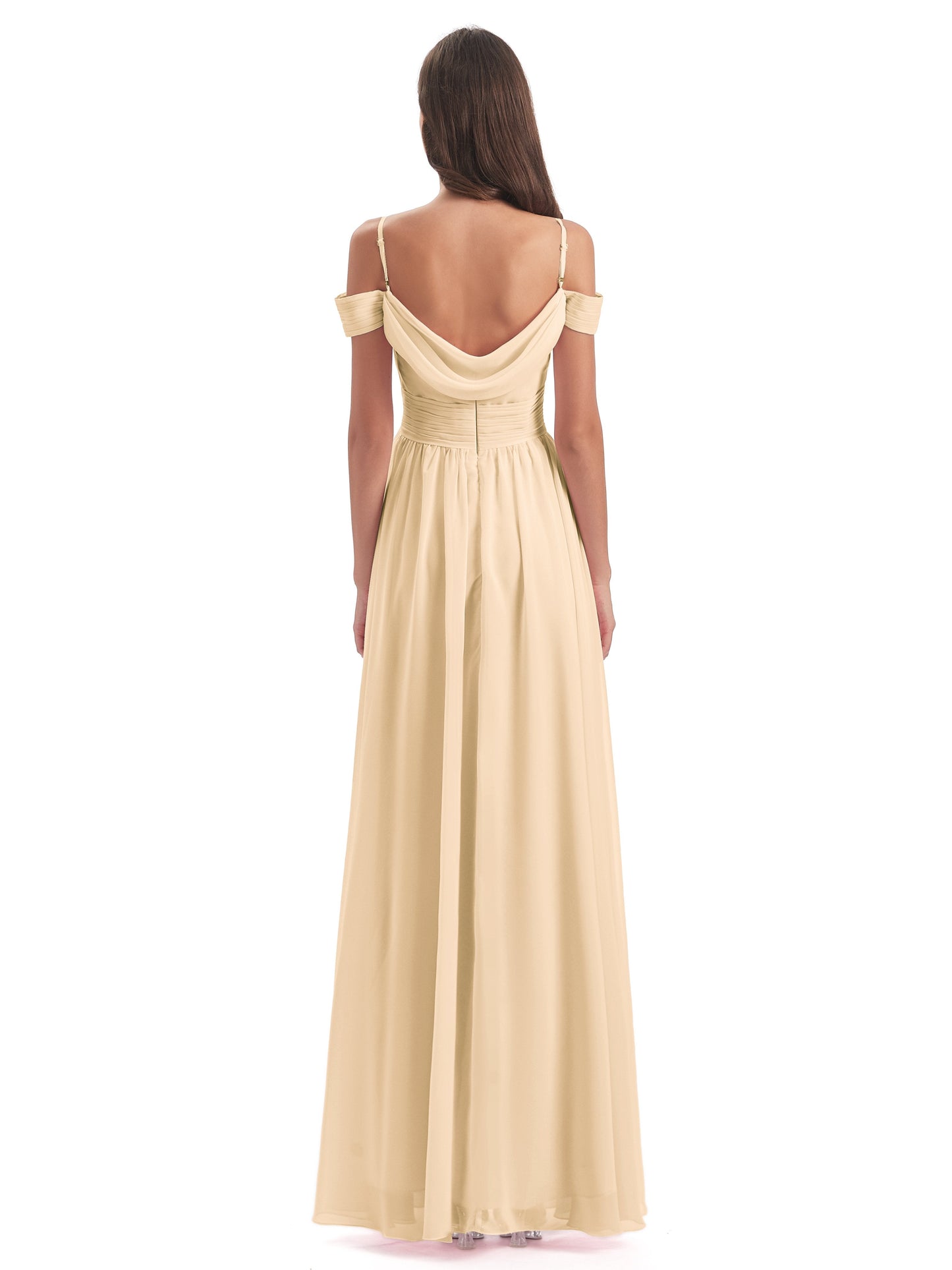 Mia A-line Off The Shoulder Long Bridesmaid Dresses