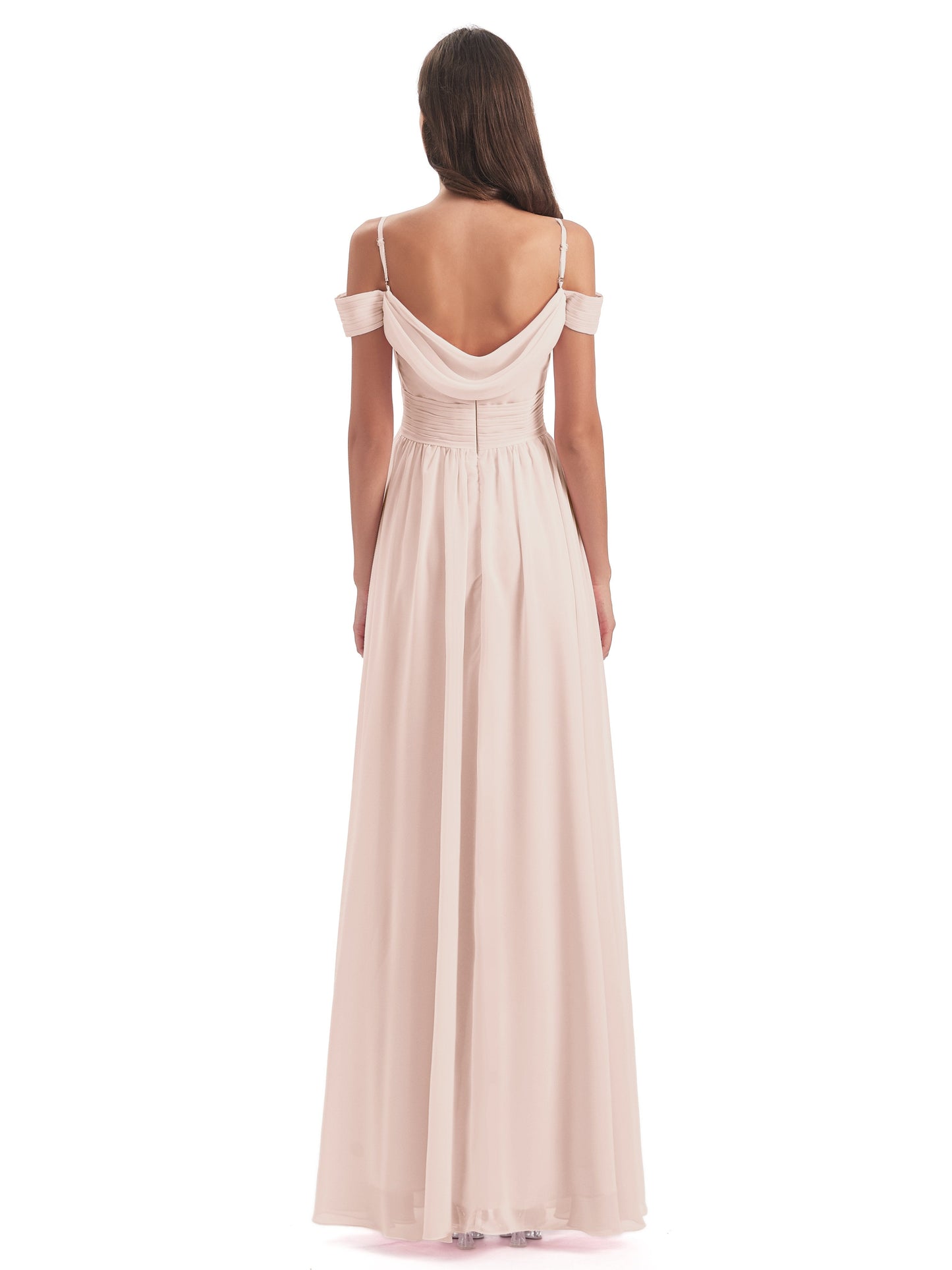 Mia A-line Off The Shoulder Long Bridesmaid Dresses