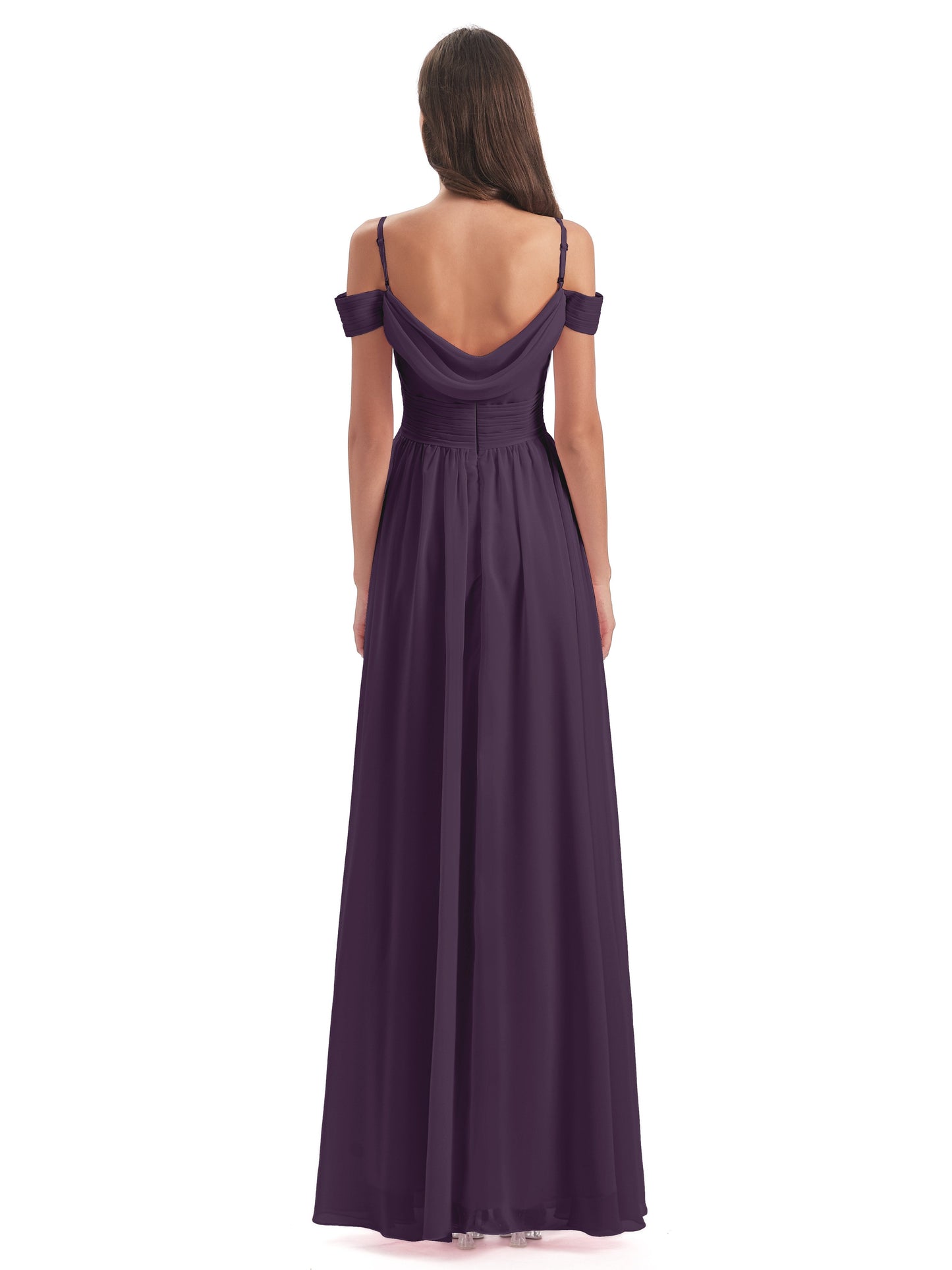 Mia A-line Off The Shoulder Long Bridesmaid Dresses