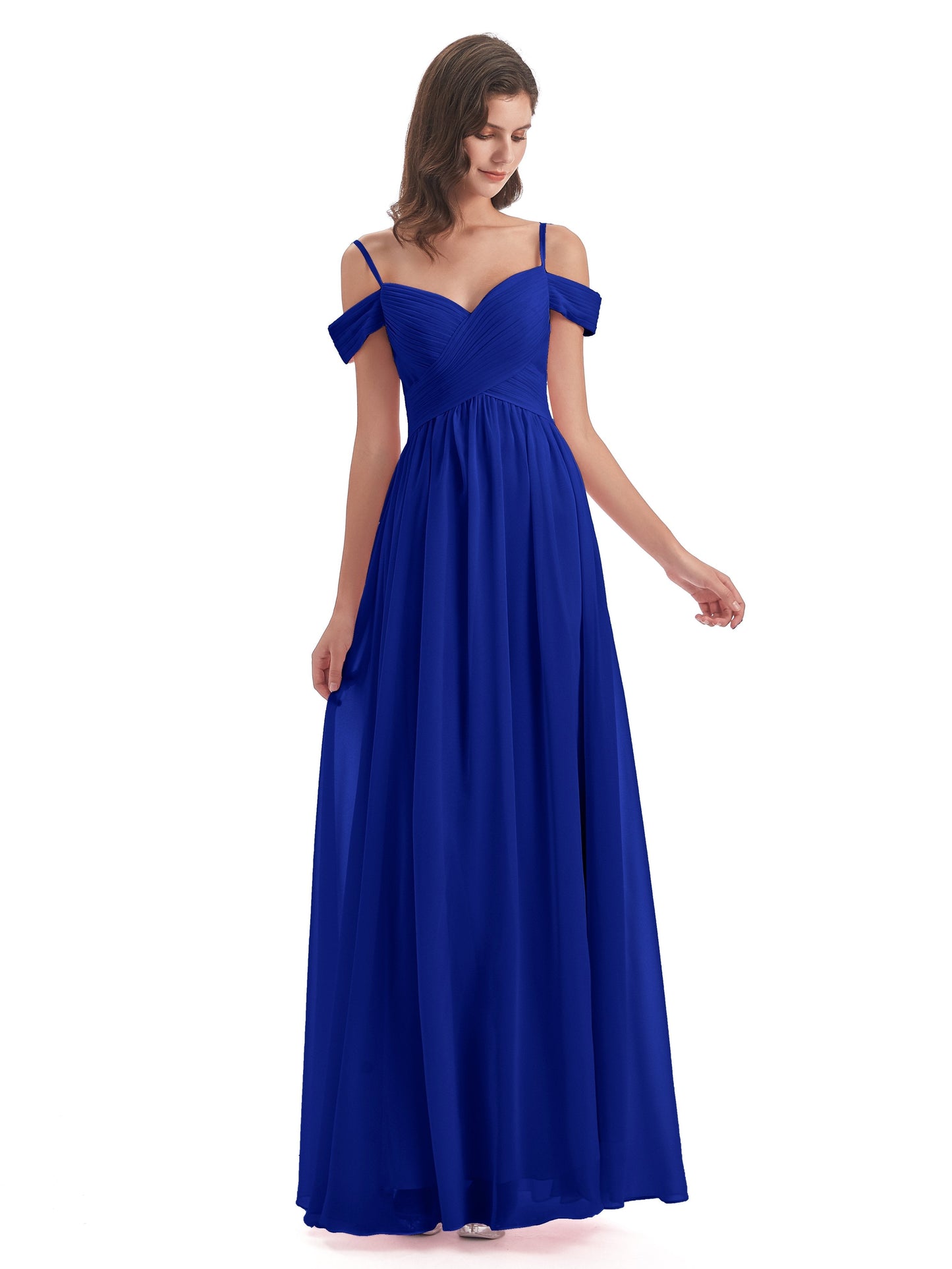 Mia A-line Off The Shoulder Long Bridesmaid Dresses