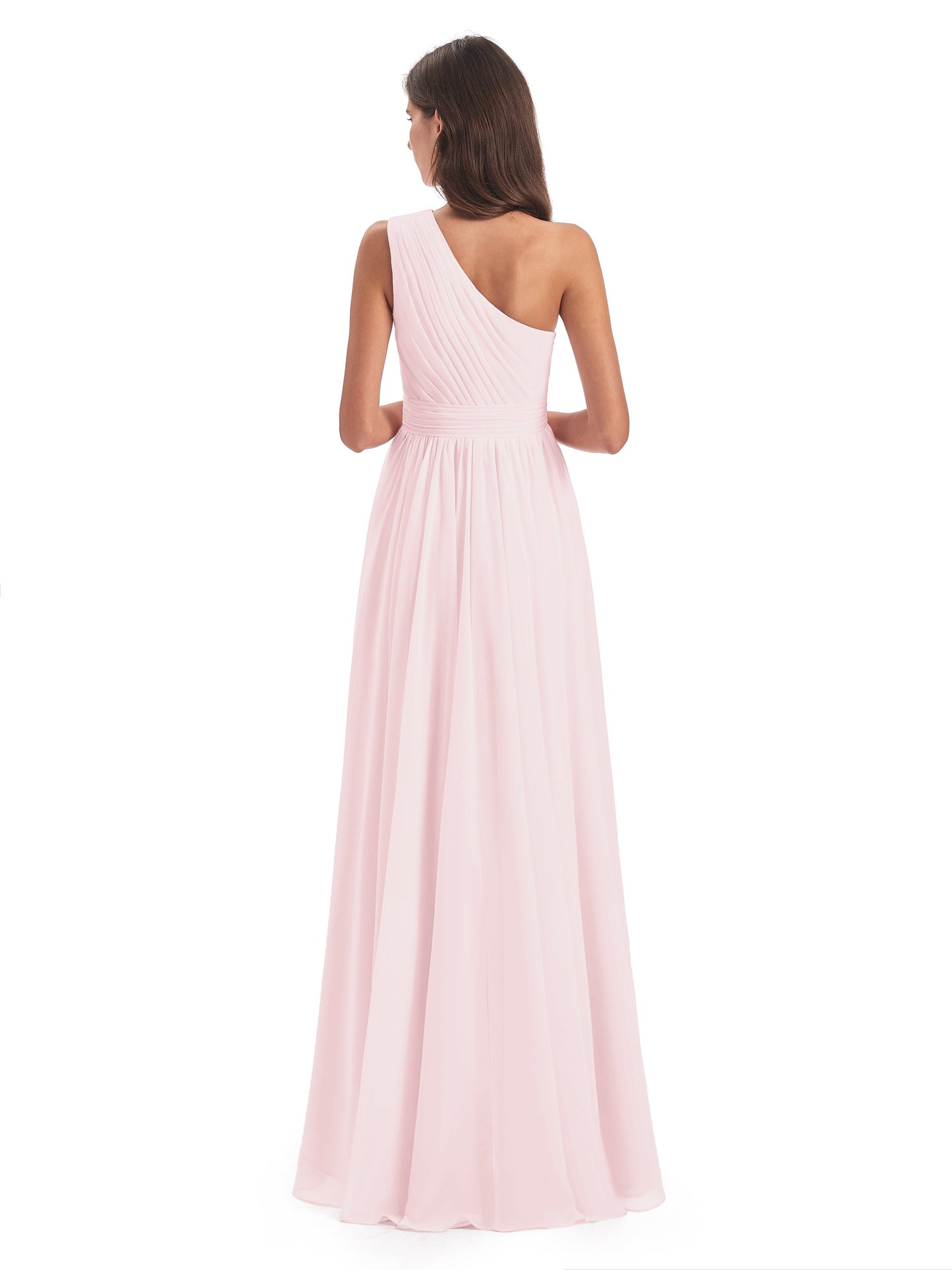 Monserrat One Shoulder High Low Chiffon Bridesmaid Dresses