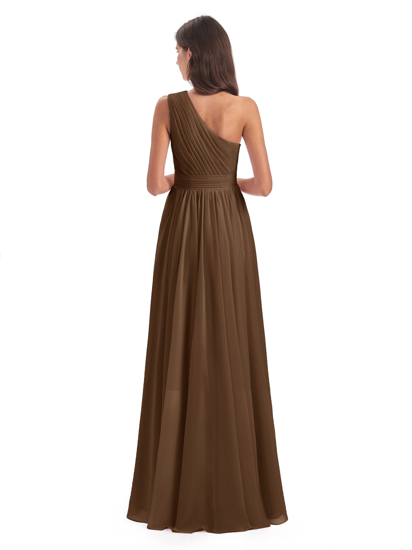 Monserrat One Shoulder High Low Chiffon Bridesmaid Dresses