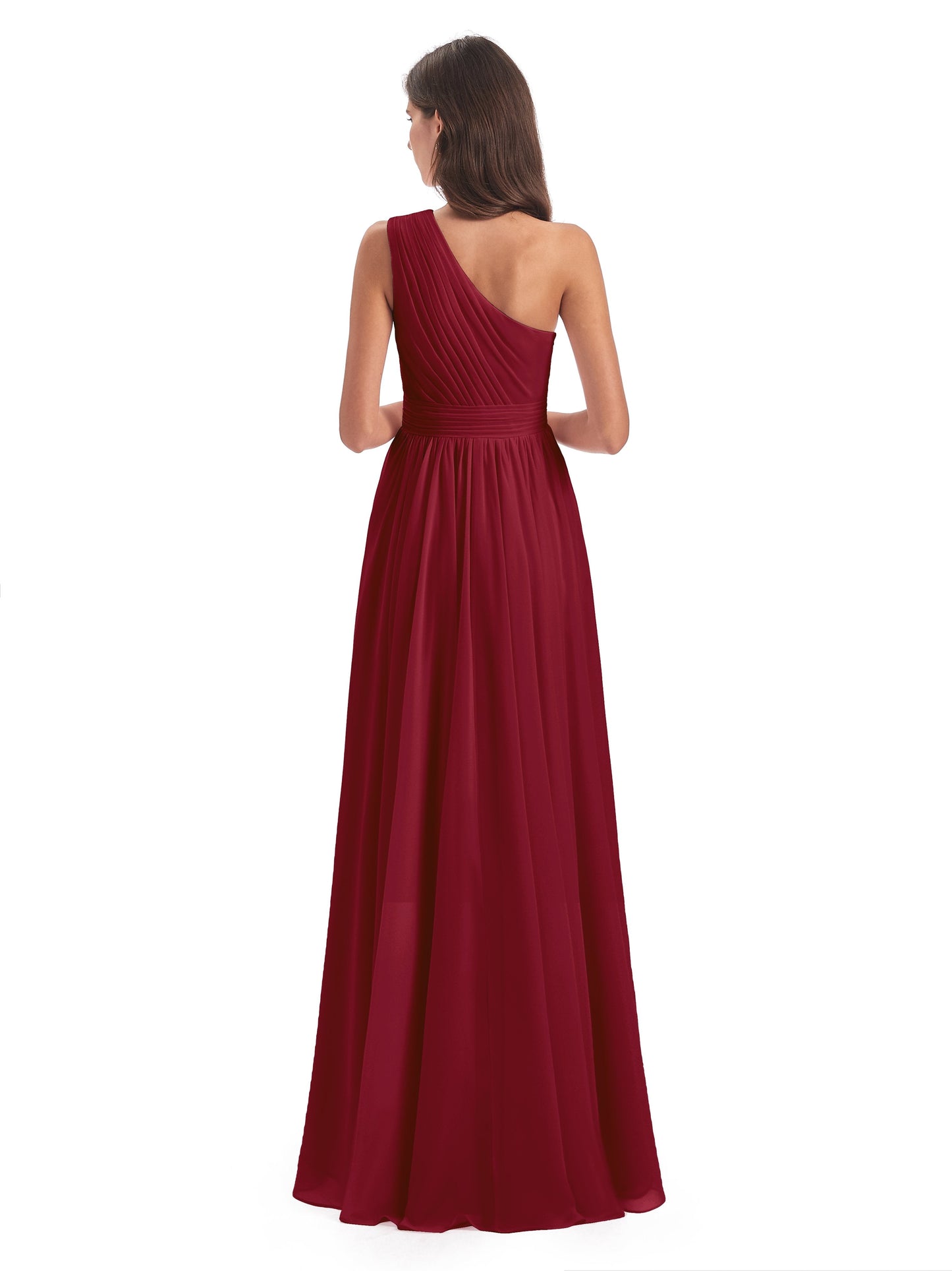 Monserrat One Shoulder High Low Chiffon Bridesmaid Dresses