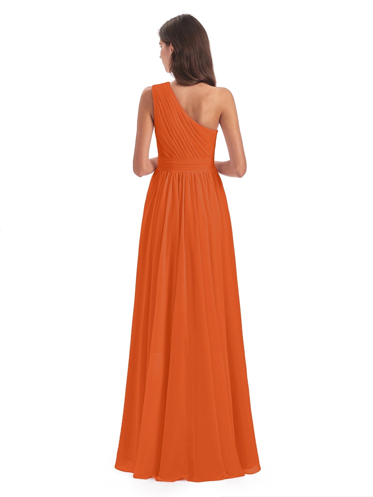 Monserrat One Shoulder High Low Chiffon Bridesmaid Dresses