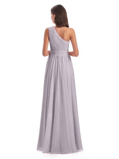 Monserrat One Shoulder High Low Chiffon Bridesmaid Dresses