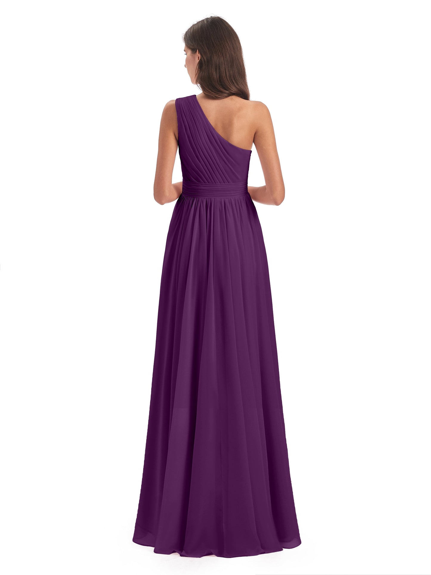 Monserrat One Shoulder High Low Chiffon Bridesmaid Dresses