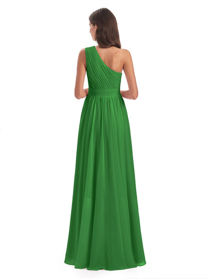 Monserrat One Shoulder High Low Chiffon Bridesmaid Dresses