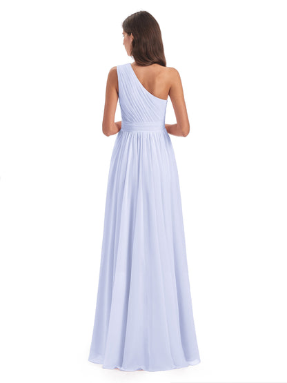 Monserrat One Shoulder High Low Chiffon Bridesmaid Dresses