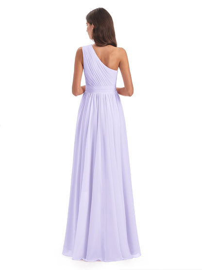 Monserrat One Shoulder High Low Chiffon Bridesmaid Dresses
