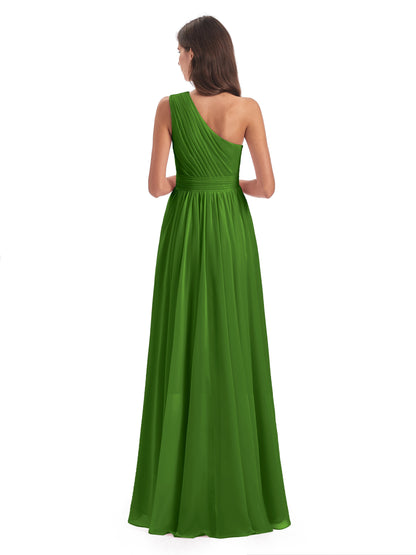 Monserrat One Shoulder High Low Chiffon Bridesmaid Dresses