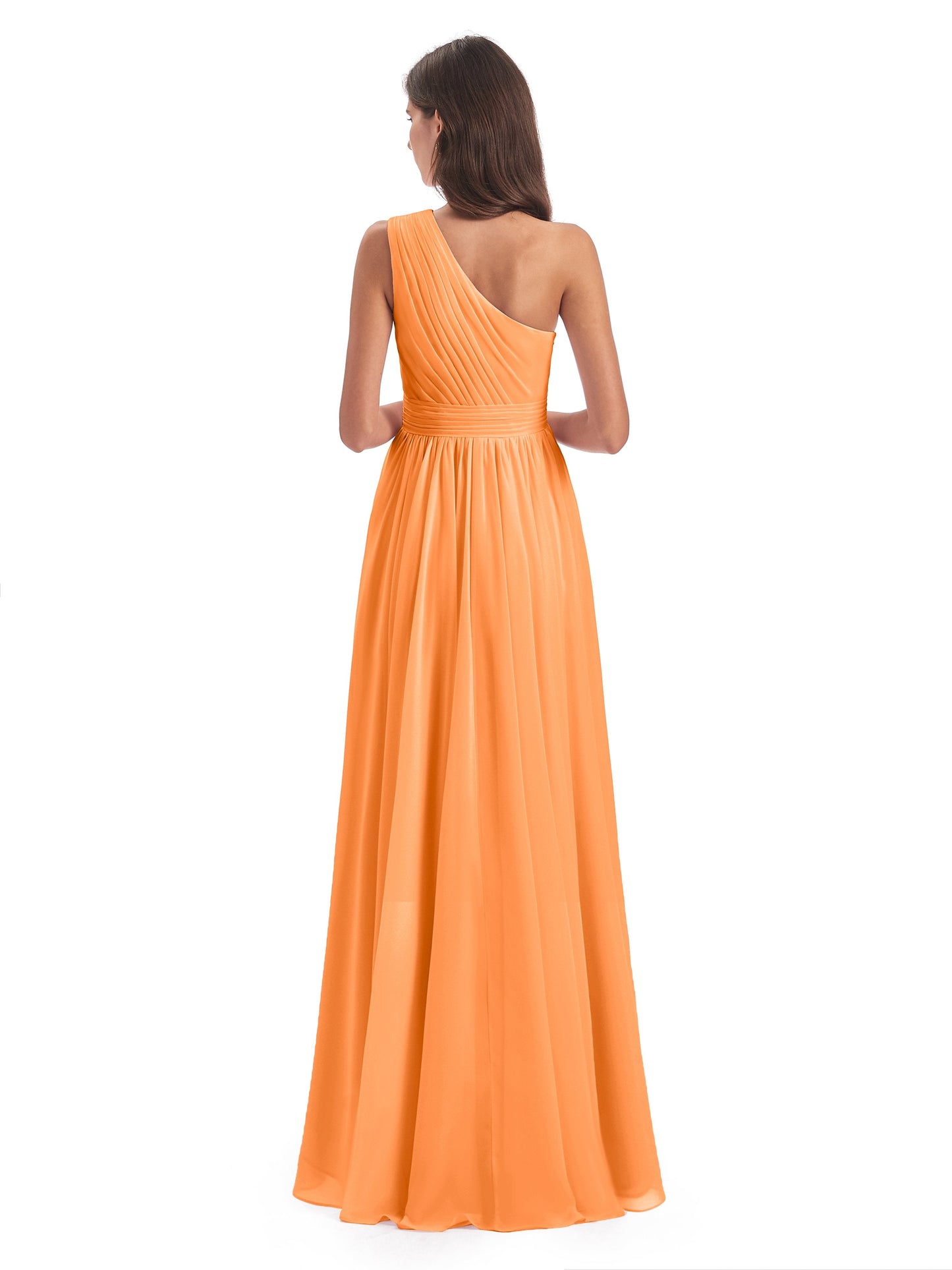 Monserrat One Shoulder High Low Chiffon Bridesmaid Dresses