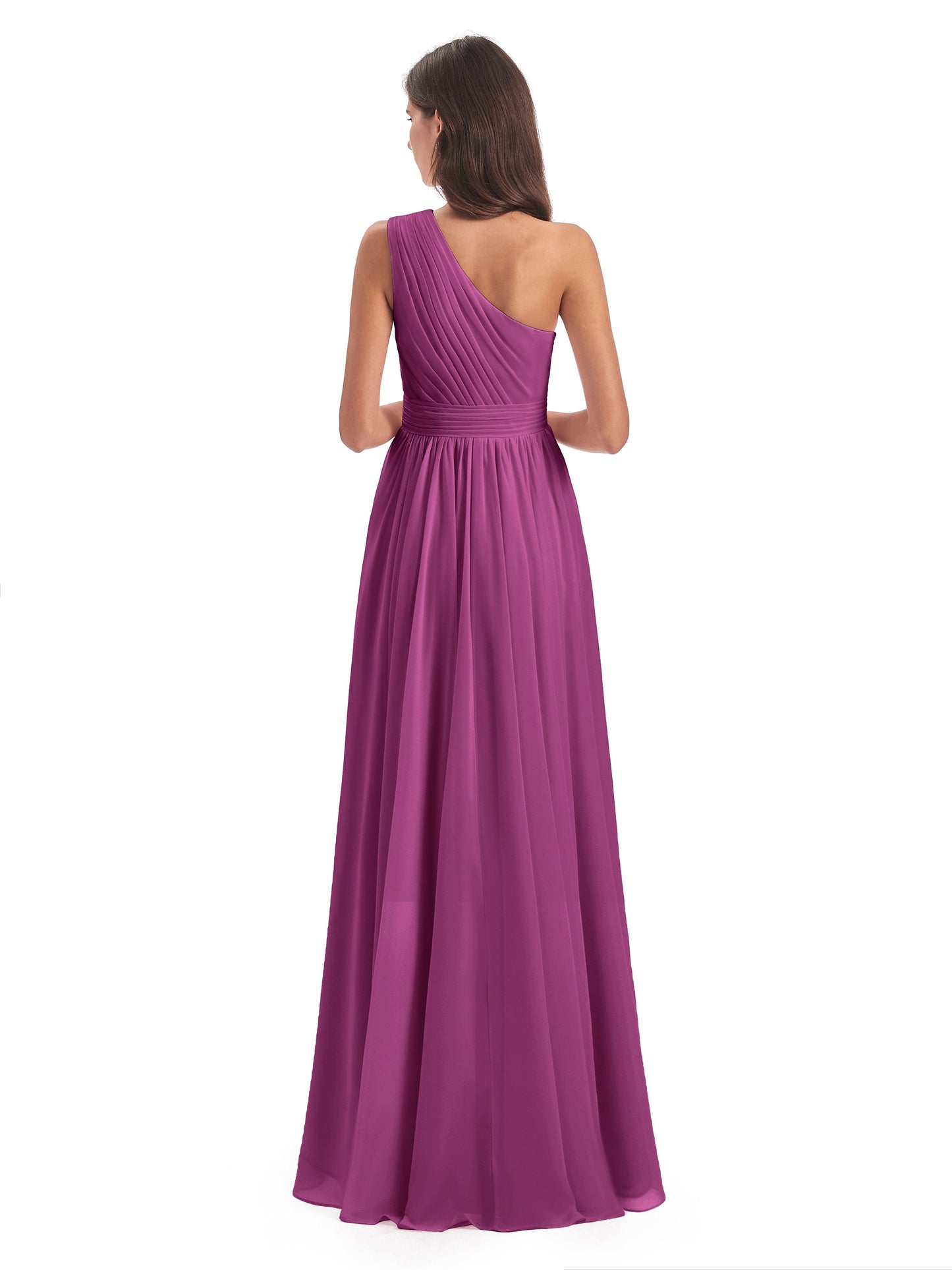 Monserrat One Shoulder High Low Chiffon Bridesmaid Dresses