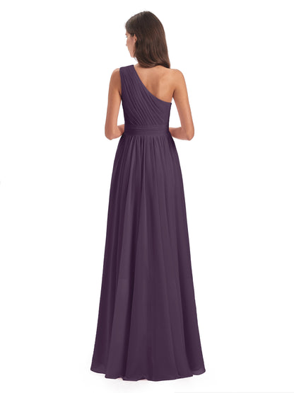 Monserrat One Shoulder High Low Chiffon Bridesmaid Dresses