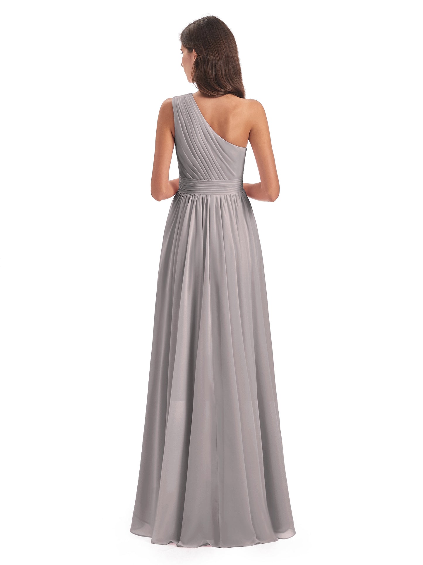 Monserrat One Shoulder High Low Chiffon Bridesmaid Dresses