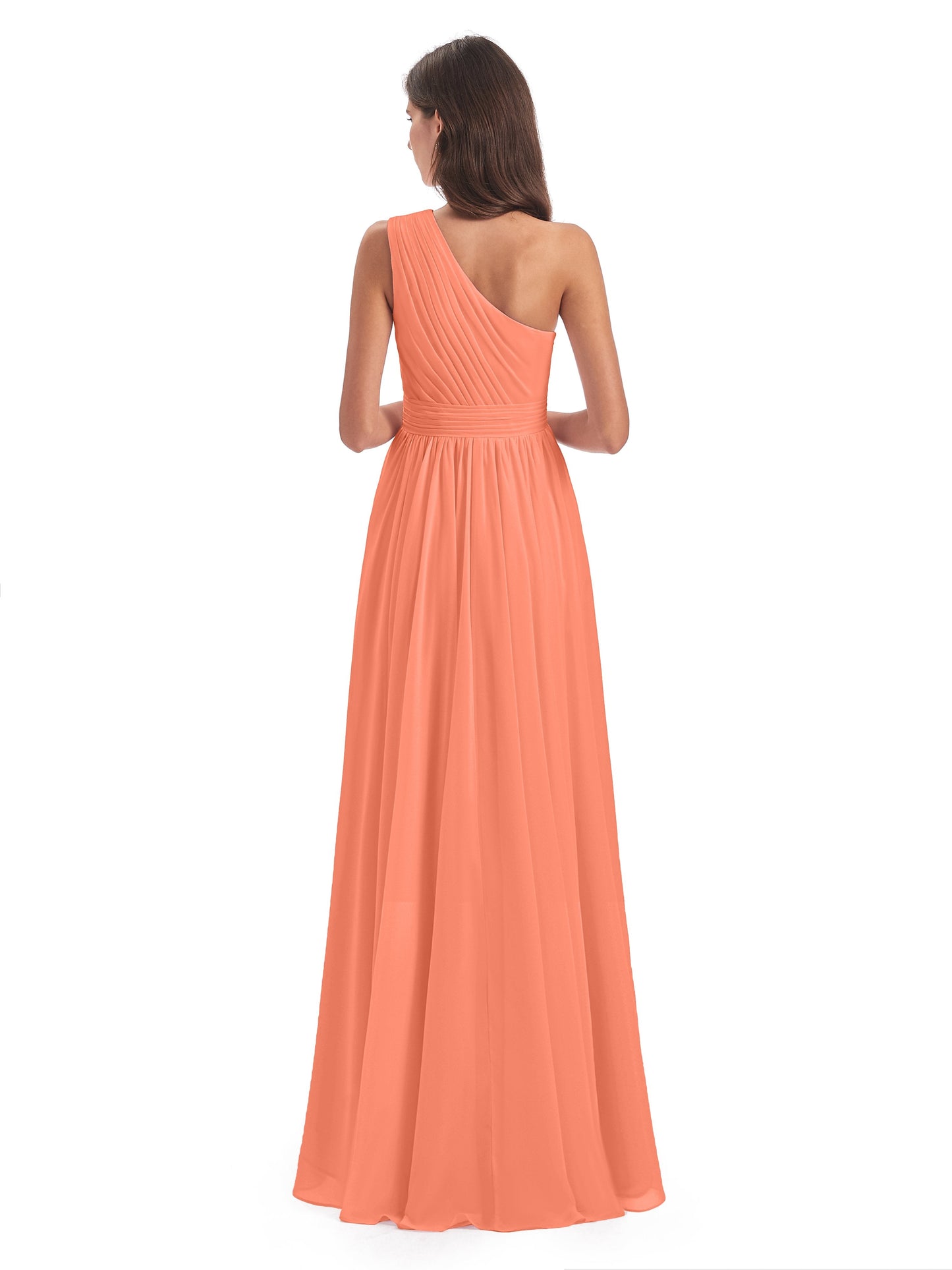Monserrat One Shoulder High Low Chiffon Bridesmaid Dresses