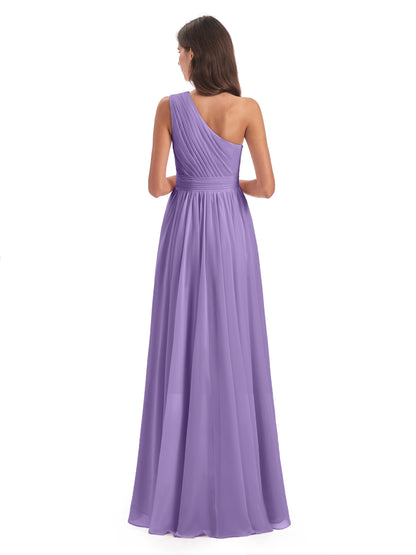 Monserrat One Shoulder High Low Chiffon Bridesmaid Dresses