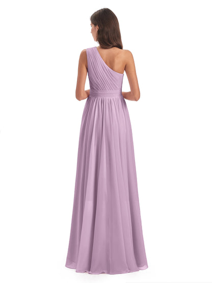 Monserrat One Shoulder High Low Chiffon Bridesmaid Dresses
