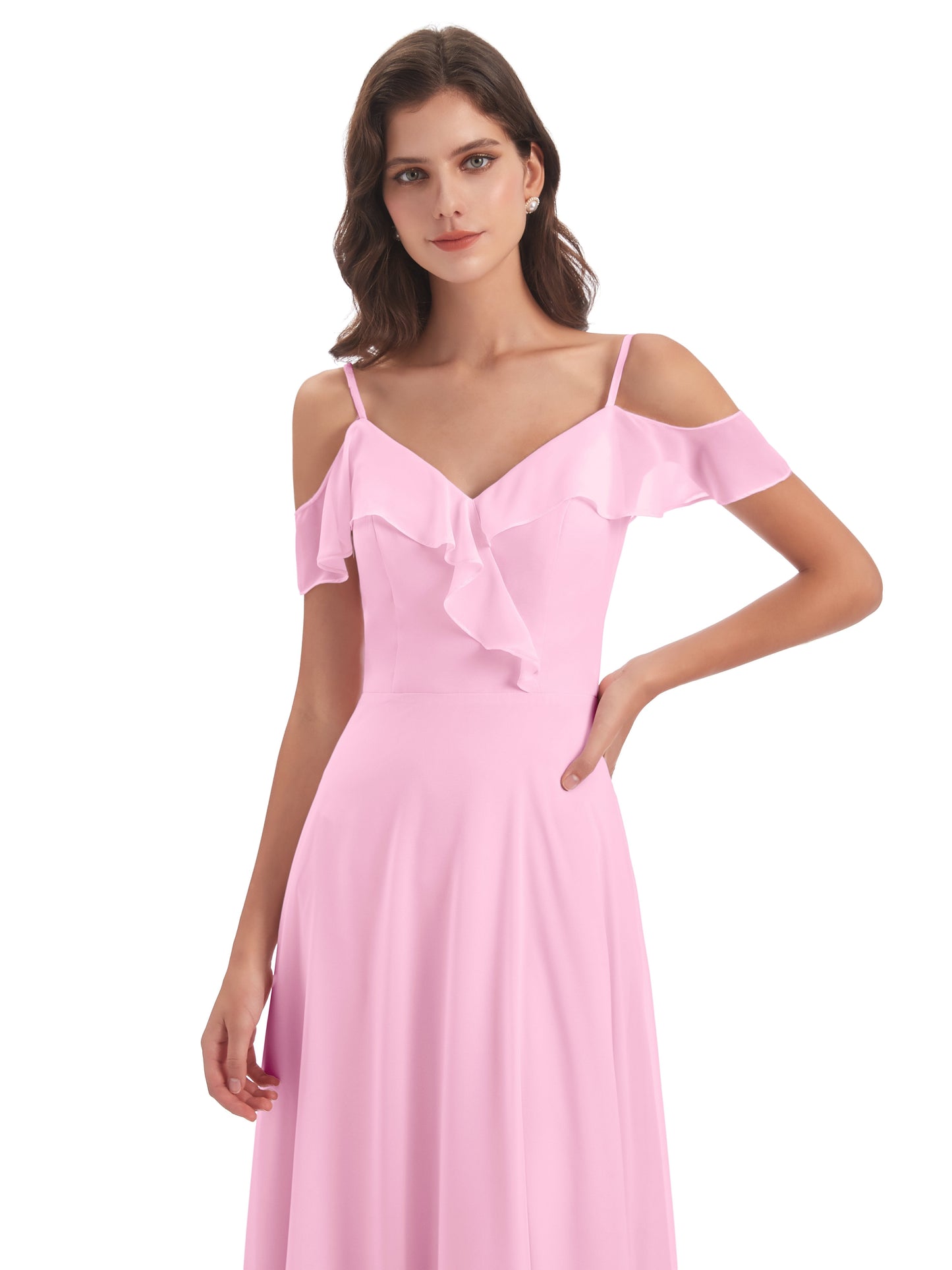 Penelope Sheath Off The Shoulder Long Bridesmaid Dresses