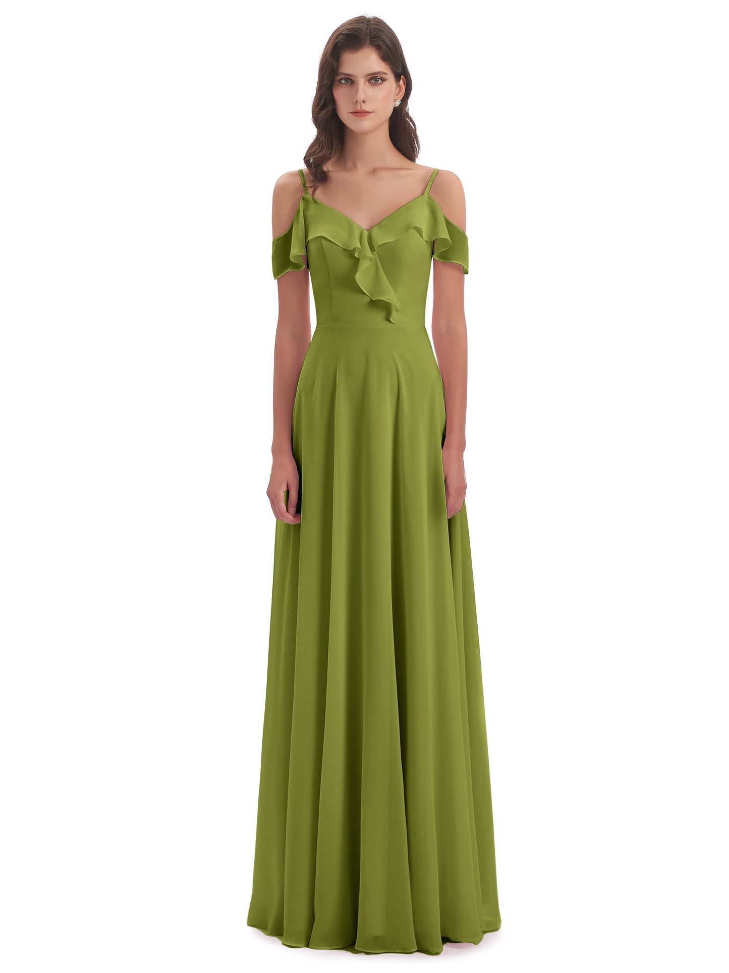Penelope Sheath Off The Shoulder Long Bridesmaid Dresses