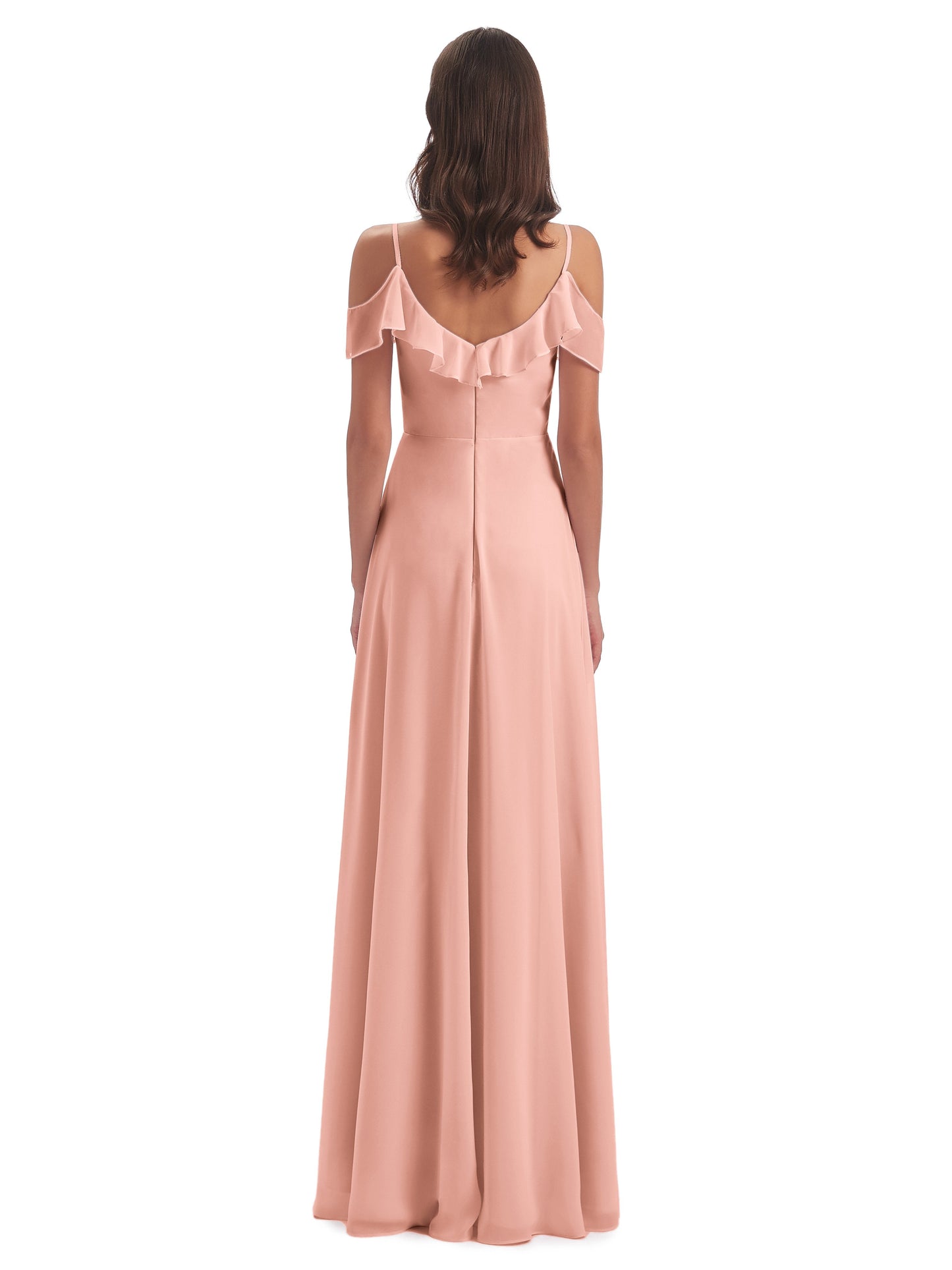 Penelope Sheath Off The Shoulder Long Bridesmaid Dresses