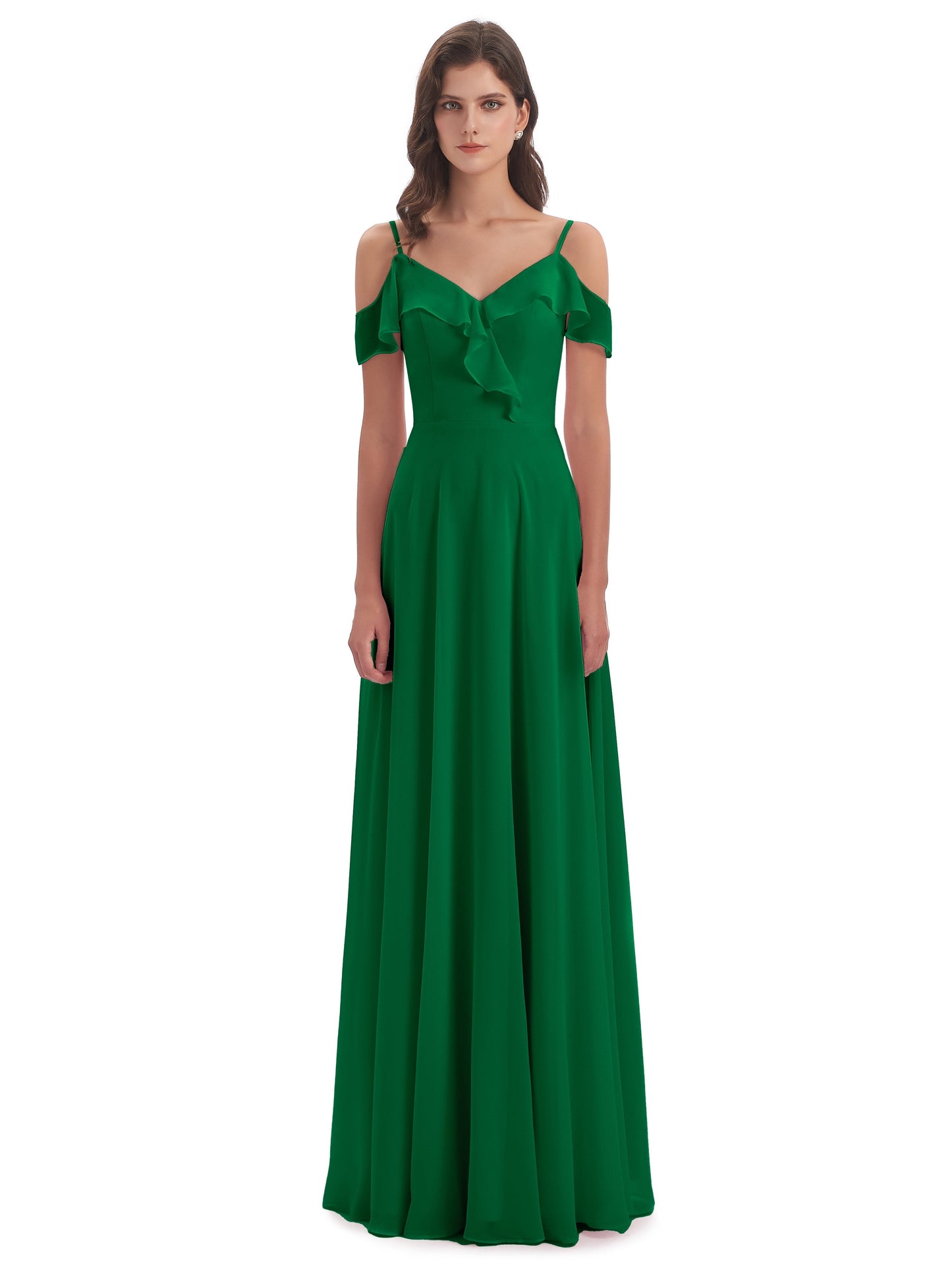 Penelope Sheath Off The Shoulder Long Bridesmaid Dresses