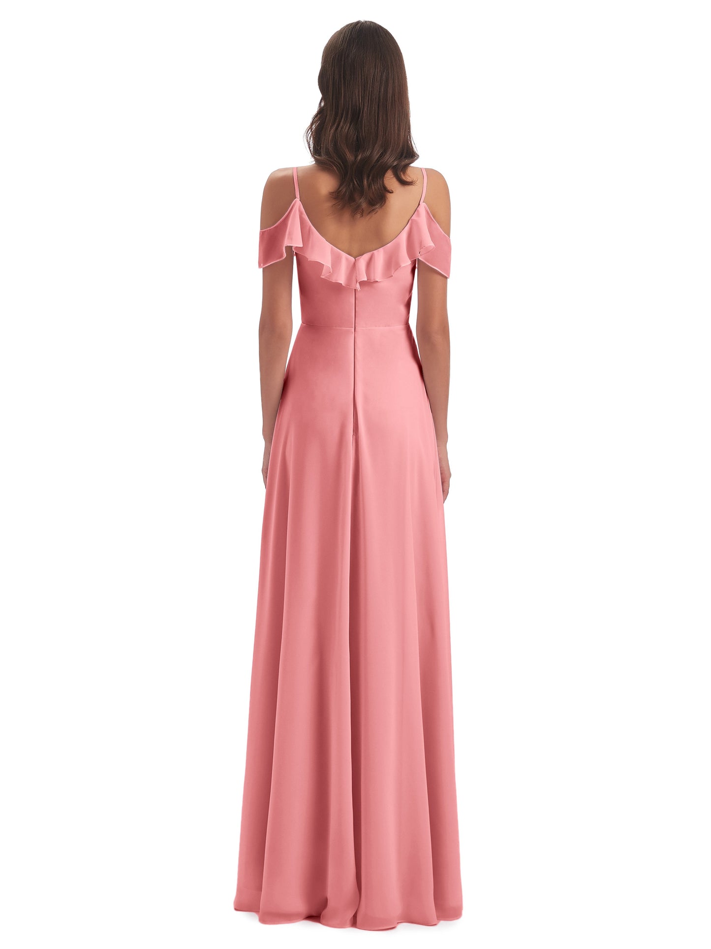 Penelope Sheath Off The Shoulder Long Bridesmaid Dresses