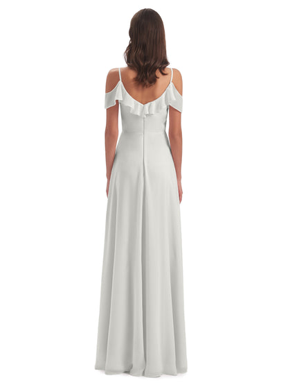 Penelope Sheath Off The Shoulder Long Bridesmaid Dresses