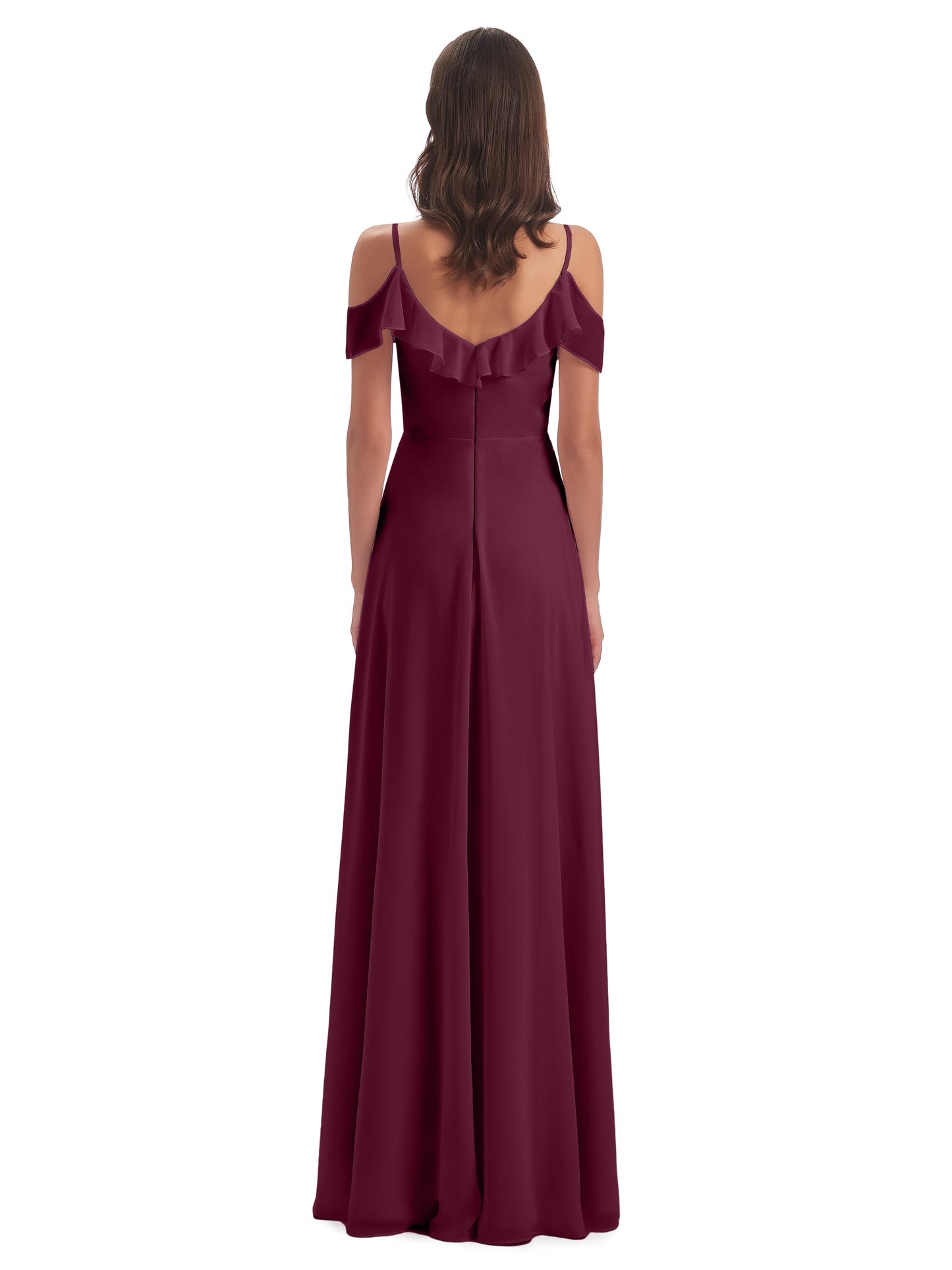 Penelope Sheath Off The Shoulder Long Bridesmaid Dresses