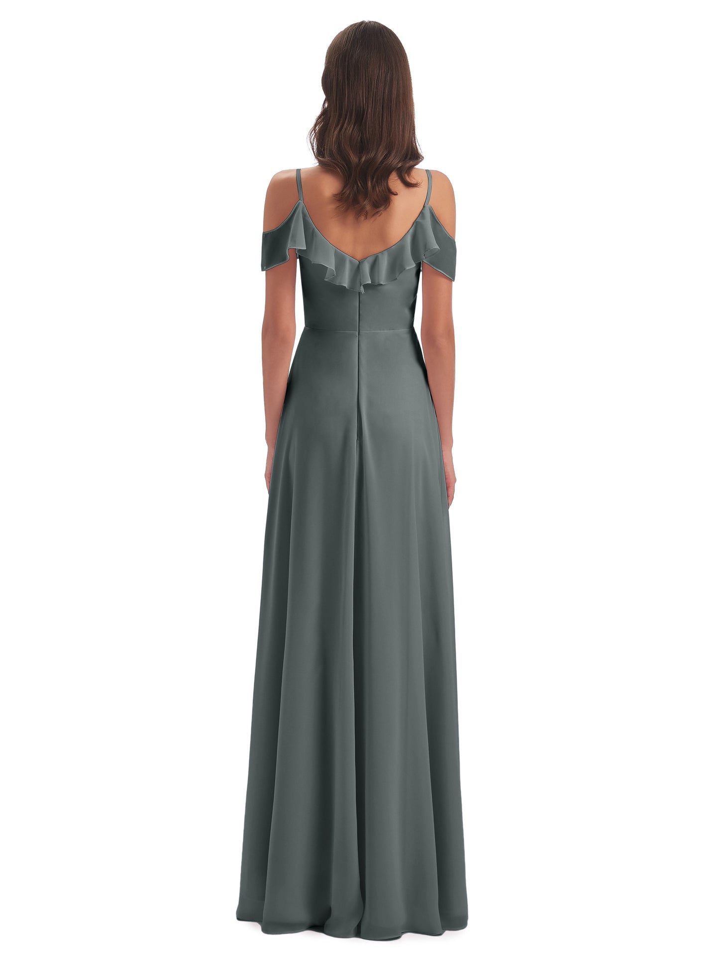 Penelope Sheath Off The Shoulder Long Bridesmaid Dresses