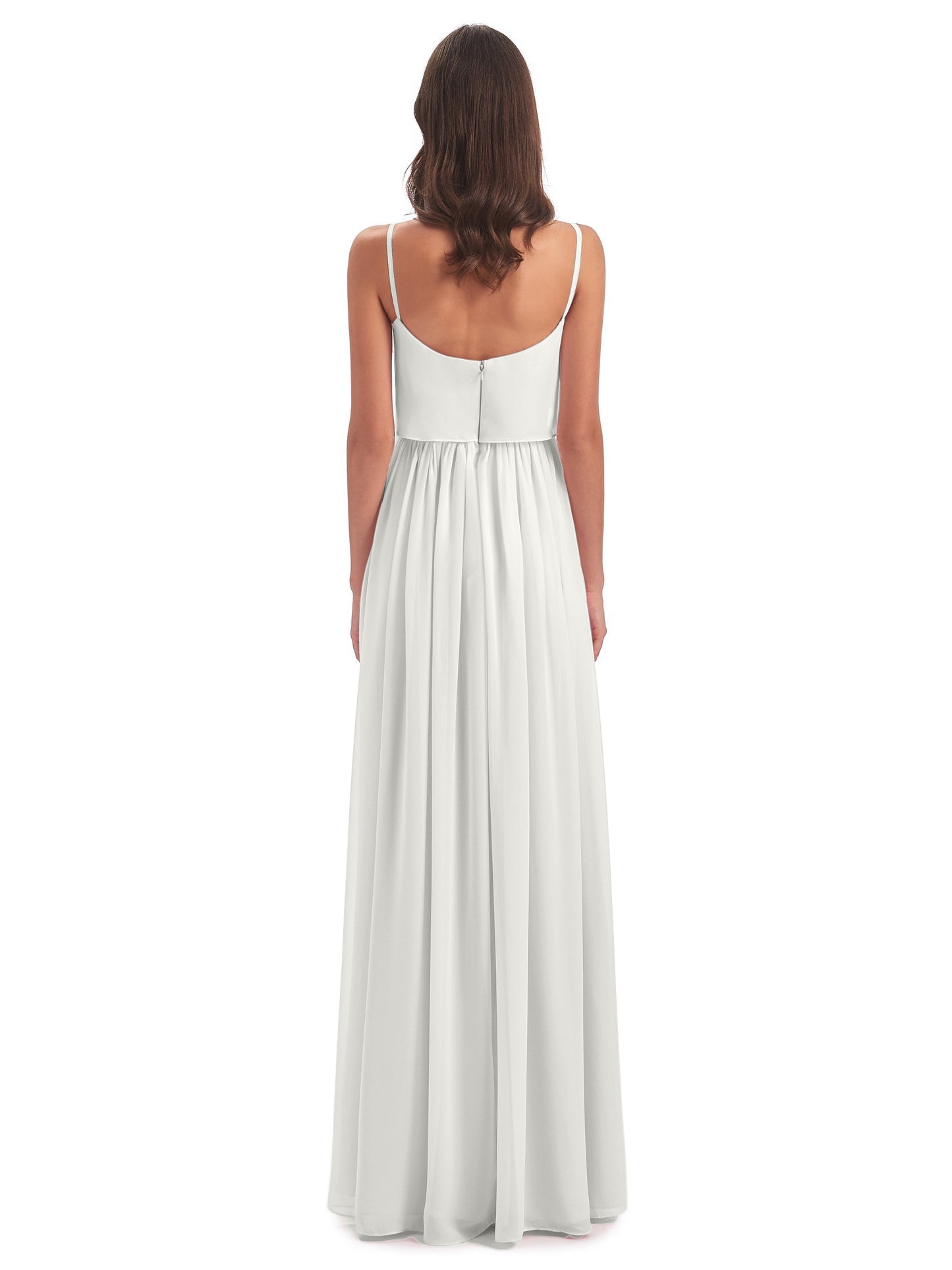 Riley A-line Spaghetti Straps Chiffon Bridesmaid Dresses