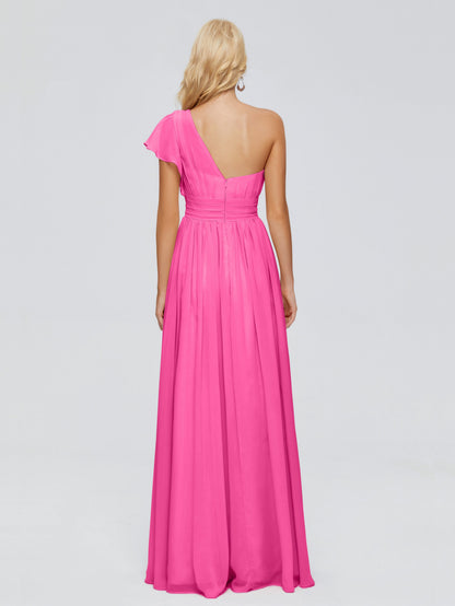 Rylee One Shoulder Chiffon Bridesmaid Dresses