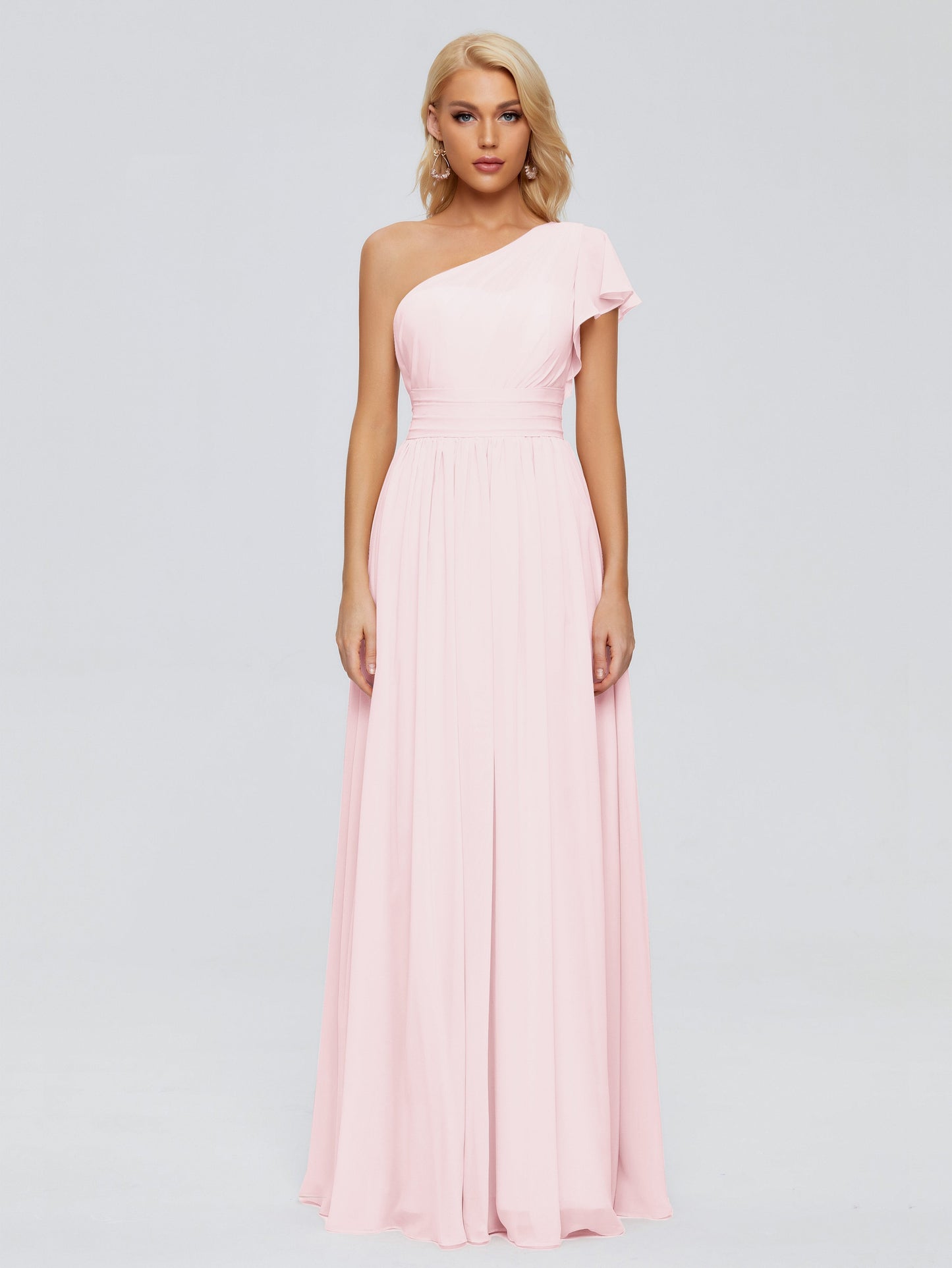 Rylee One Shoulder Chiffon Bridesmaid Dresses