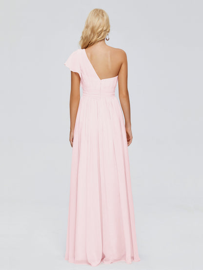 Rylee One Shoulder Chiffon Bridesmaid Dresses