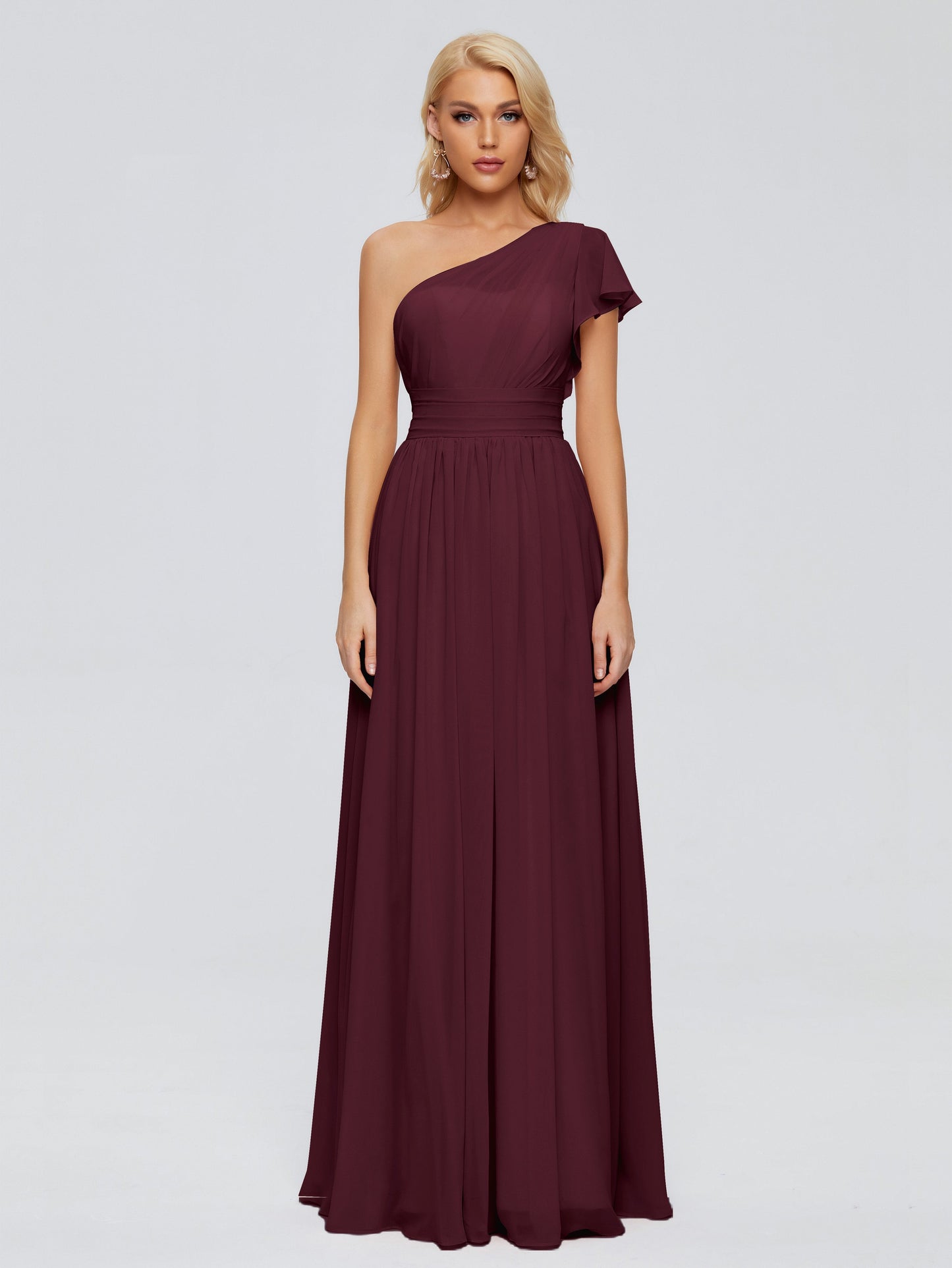 Rylee One Shoulder Chiffon Bridesmaid Dresses