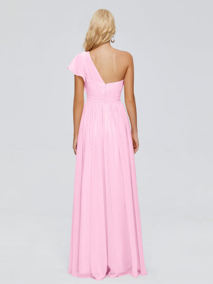 Rylee One Shoulder Chiffon Bridesmaid Dresses