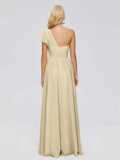 Rylee One Shoulder Chiffon Bridesmaid Dresses