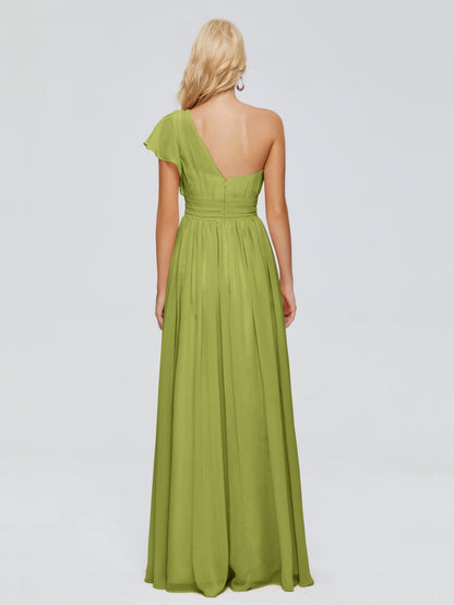 Rylee One Shoulder Chiffon Bridesmaid Dresses